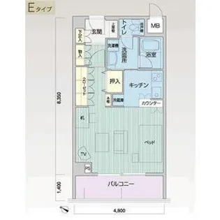 メイビル向陽町(本館)【312号室】の間取り