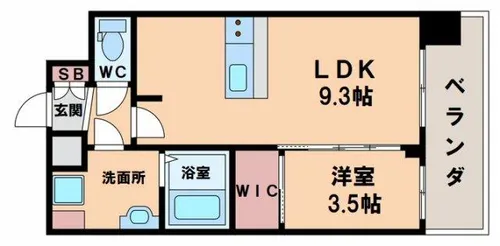 プレサンス天王寺ヴィヴァン【8階】の間取り