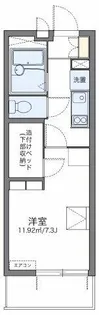 レオパレス菅生【4階】の間取り