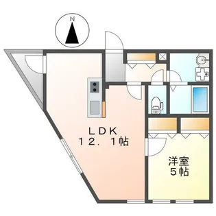 DEVELD栄生 WEST【2階】の間取り