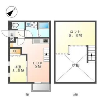 クレオ栄生伍番館(Creo栄生伍番館)【101号室】の間取り