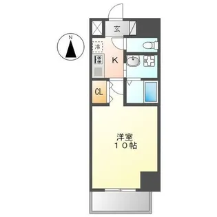 愛知県名古屋市西区花の木2丁目【マンション】の間取り