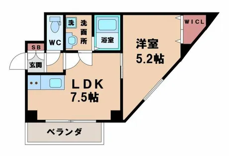 カルム共栄【1階】の間取り