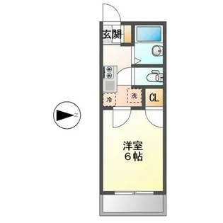 カーサベルデ松栄【1階】の間取り