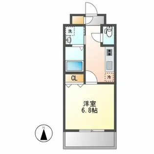 meLiV桜山【507号室】の間取り