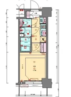 プレサンス長堀通グレイタス【7階】の間取り