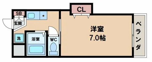 アーバンコートアベノⅡ【4階】の間取り
