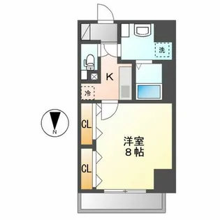グリーンコート亀島【5階】の間取り