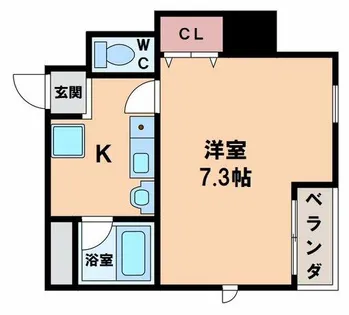 ナニワランド上本町【4階】の間取り