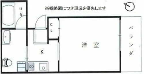 スタジオ・イッツ【2階】の間取り