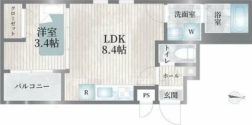 Cherim志賀本通ⅢSouth【2階】の間取り
