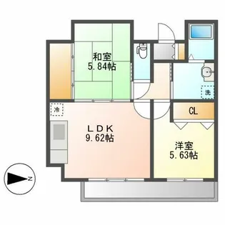 シティ・ライフグランヴィーネ星ヶ丘 A棟【5階】の間取り