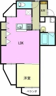 シャンポール古出来【8階】の間取り