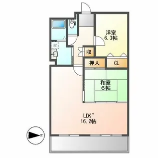 シティ・ライフ グランヴィーネ星ヶ丘 A棟【314号室】の間取り
