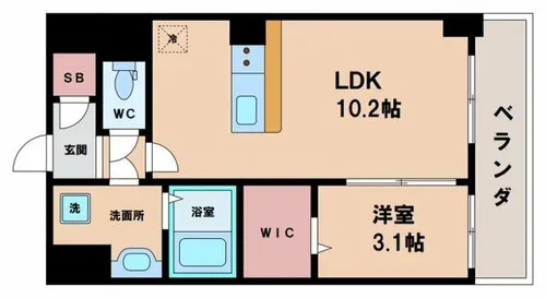 ベルンガーデン林寺【9階】の間取り