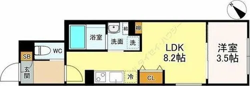 LUORE黒川EAST【2階】の間取り