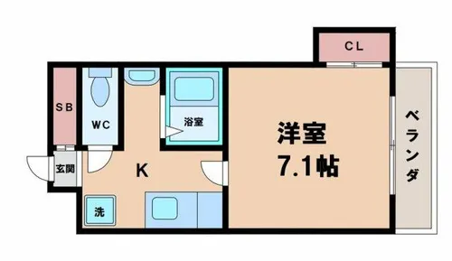 アルカディアアベノ【3階】の間取り