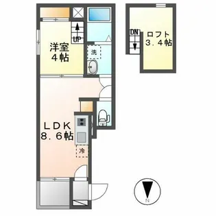 ネマーレ大曽根【301号室】の間取り