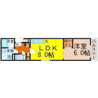 アムール千原【3階】の間取り