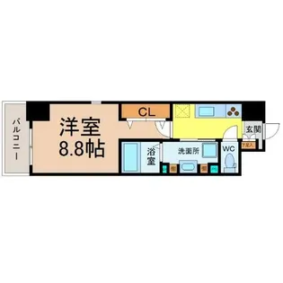 カトルセゾン金山【9階】の間取り