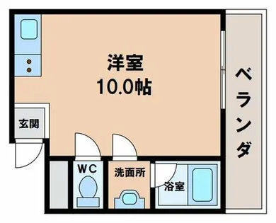 サンライズ文の里【5階】の間取り