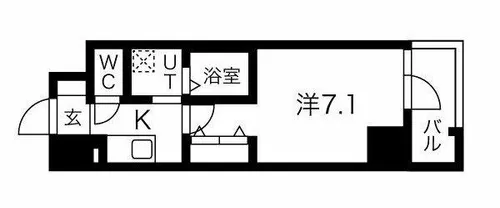 アーバンパーク田辺【7階】の間取り