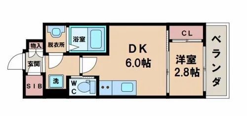 ファーストフィオーレ天王寺【4階】の間取り