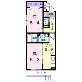 浄雲壱番館【1階】の間取り
