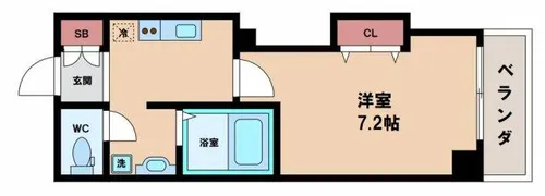 みおつくし桑津【2階】の間取り