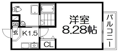 プラディオ交野【5階】の間取り