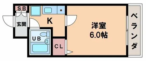 エスリード天王寺【10階】の間取り