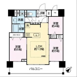 レーベン福住LEGEND ARKS【3号室】の間取り