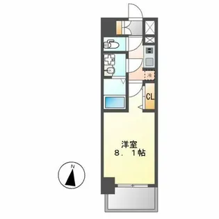 S-RESIDENCE堀田NorthⅡ【407号室】の間取り