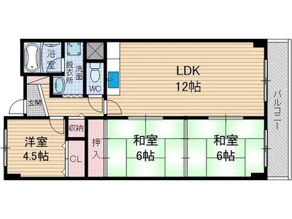 レマンソデカスガ【2階】の間取り