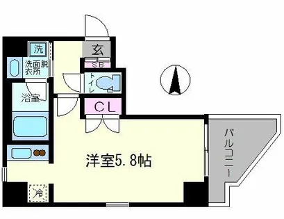 CHATEAU NAMBA RIPPLE【5階】の間取り