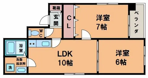 プレシャスUS【10階】の間取り