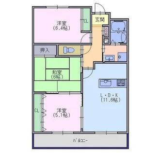 コモド【2階】の間取り