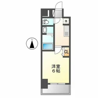 メイクス今池02【13階】の間取り