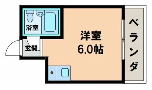 エム・エス・エイ山王【6階】の間取り