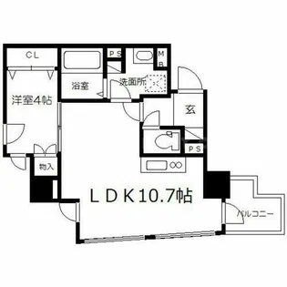 VALLY-4【6階】の間取り