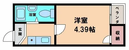 ハセロイヤル南住吉【5階】の間取り