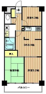 夕陽丘パークハイム【302号室】の間取り