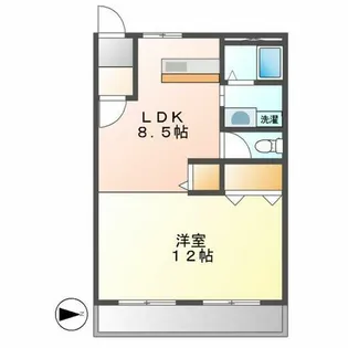 生駒マンション【203号室】の間取り