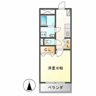 パールコート【205号室】の間取り