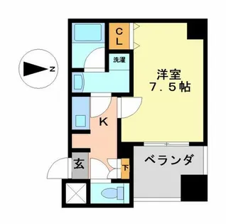 APEX名古屋栄Premier Life(エイペックス)【804号室】の間取り