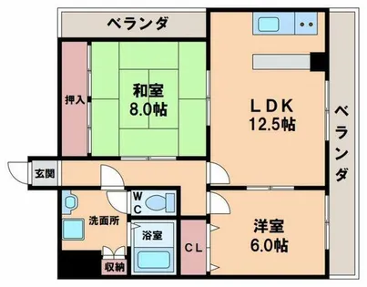 プロスピリティ四天王寺【3階】の間取り