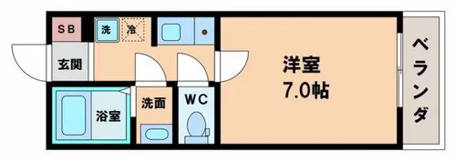 MPSハイツ【1階】の間取り