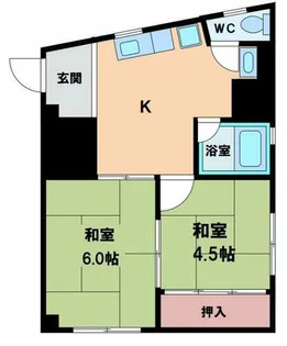 日野マンション【4階】の間取り