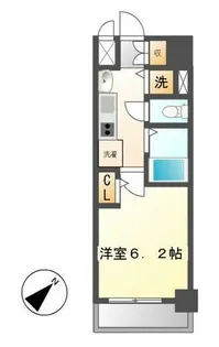 プレサンス名古屋STATIONビジュ【6階】の間取り