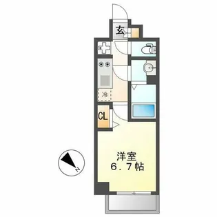 プレサンス鶴舞ファースト【1001号室】の間取り